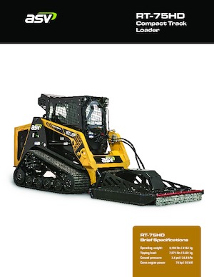 Minicargadoras ASV RT 75 Heavy Duty