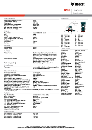 Minicargadoras Bobcat S530