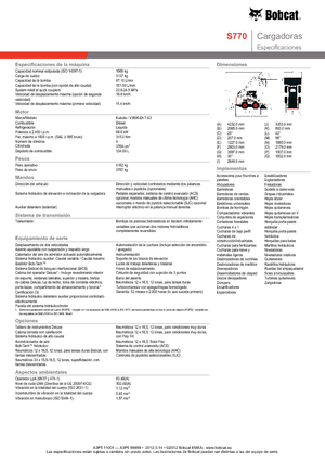 Minicargadoras Bobcat S770