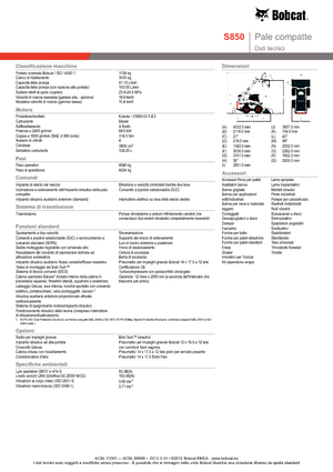 Minicargadoras Bobcat S850