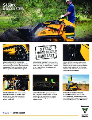 Minicargadoras Vermeer S450TX