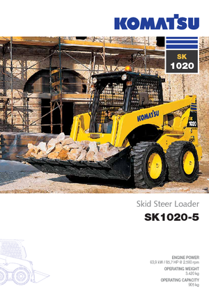 Minicargadoras Komatsu SK1020-5 turbo