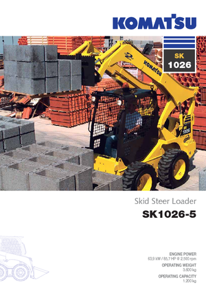 Minicargadoras Komatsu SK1026-5 turbo