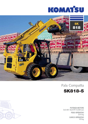 Minicargadoras Komatsu SK818-5 Super Flow