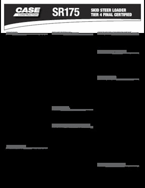 Minicargadoras Case SR175