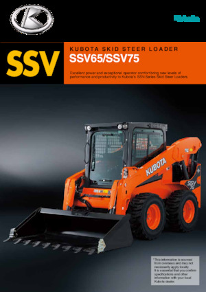 Minicargadoras Kubota SSV75