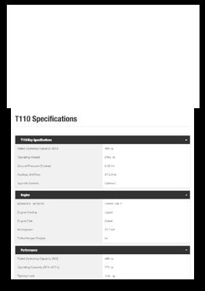 Minicargadoras Bobcat T110