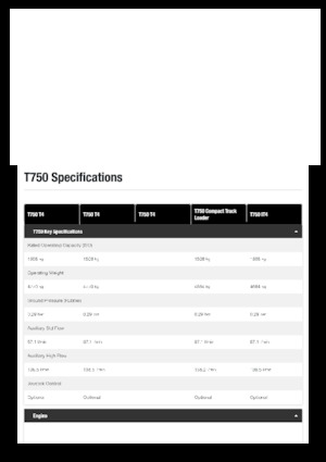 Minicargadoras Bobcat T750