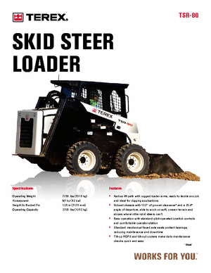 Minicargadoras Terex TSR 80