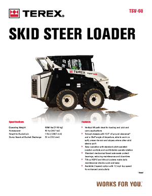 Minicargadoras Terex TSV 60