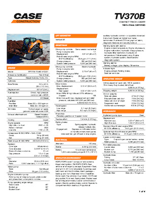 Minicargadoras Case TV370B