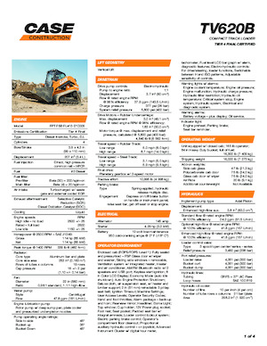 Minicargadoras Case TV620B