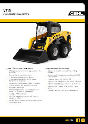 Minicargadoras Gehl V210