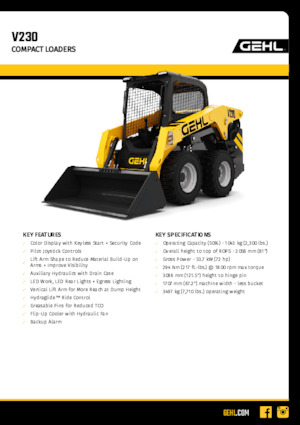 Minicargadoras Gehl V230