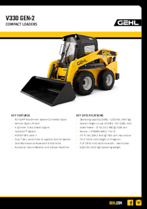 Minicargadoras Gehl V330