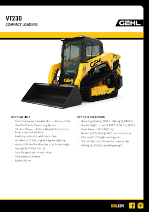 Minicargadoras Gehl VT230
