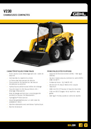 Minicargadoras Gehl VT230