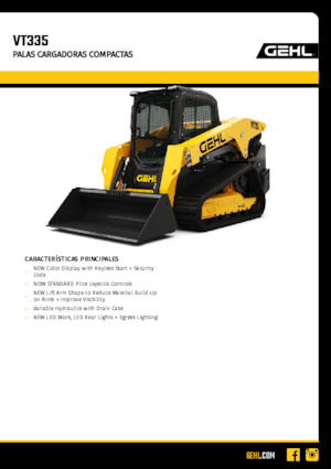 Minicargadoras Gehl VT335