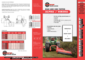 Desbrozadoras para taludes Sauerburger Omega 1600