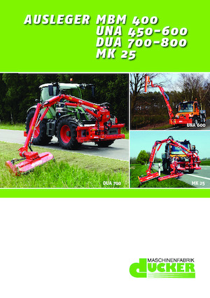 Desbrozadoras para taludes Dücker UNA 500 TTM