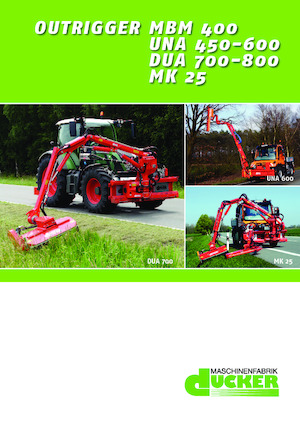 Desbrozadoras para taludes Dücker UNA 500 TTM