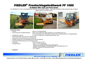 Desbrozadoras para taludes Fiedler FF 1000