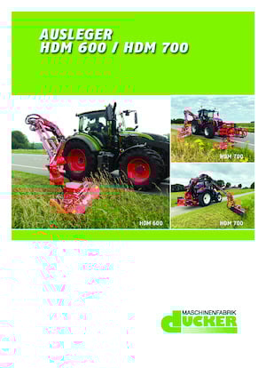 Desbrozadoras para taludes Dücker HDM 600  VMS 1200