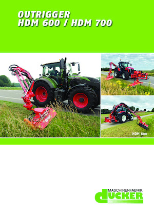 Desbrozadoras para taludes Dücker HDM 600  VMS 1200