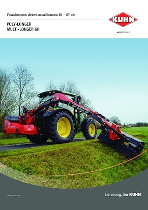 Desbrozadoras para taludes Kuhn Multi-Longer GII 5557 P