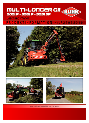 Desbrozadoras para taludes Kuhn Multi-Longer GII HE 5051 P