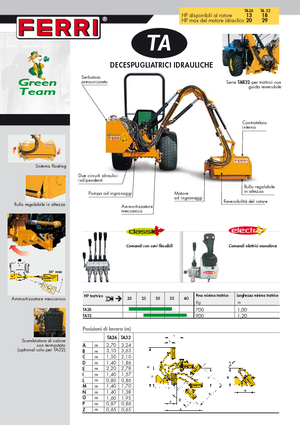 Desbrozadoras para taludes Ferri TA 26