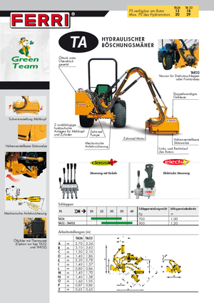 Desbrozadoras para taludes Ferri TA 26