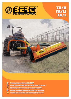 Desbrozadoras para taludes Berti TA/L 145