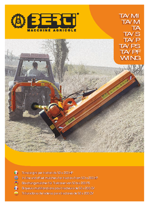 Desbrozadoras para taludes Berti TA 180