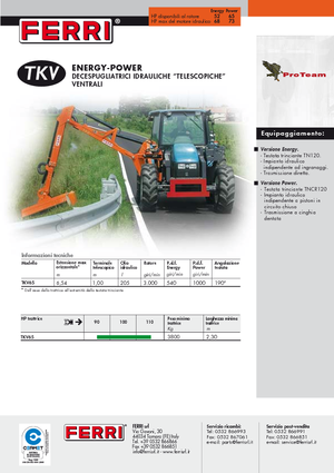 Desbrozadoras para taludes Ferri TKV 65