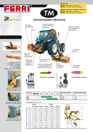 Desbrozadoras para taludes Ferri TM 46 Dual