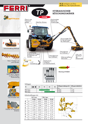 Desbrozadoras para taludes Ferri TP 51 Plus