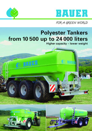 Tanques de purines Bauer Irrigation Centrifugal tanker Poly 105 EA SF single axle