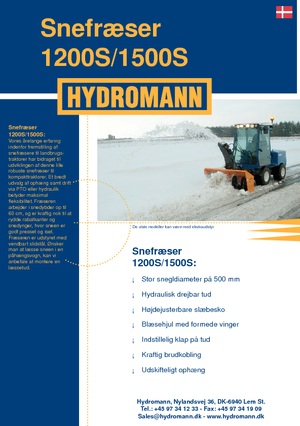 Quitanieves giratorios Hydromann 1500 S