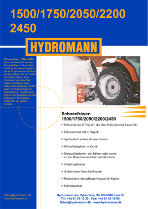 Quitanieves giratorios Hydromann 2050