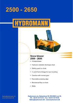 Quitanieves giratorios Hydromann 2500