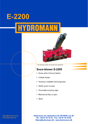 Quitanieves giratorios Hydromann E 2200