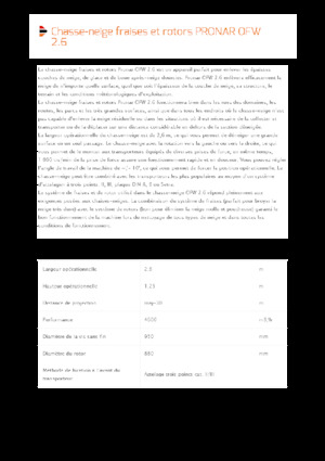 Quitanieves giratorios Pronar OFW 2.6 