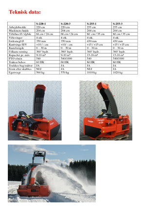 Quitanieves giratorios Fransgard S 220-3