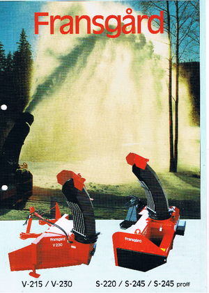 Quitanieves giratorios Fransgard S 245 proff