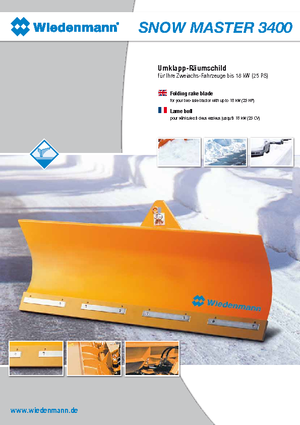 Quitanieves ligeros Wiedenmann 3400