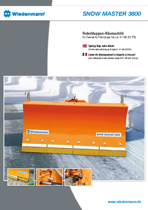 Quitanieves ligeros Wiedenmann 3800