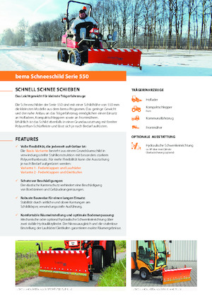 Quitanieves ligeros Bema 550/1800