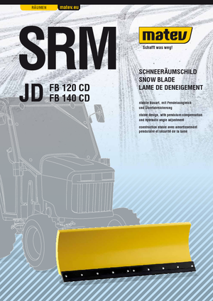 Quitanieves ligeros Matev SRM-FB 140 CD JD