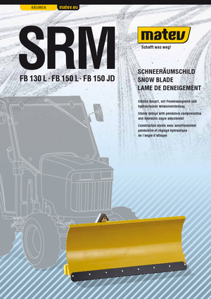 Quitanieves ligeros Matev SRM-FB 130 L